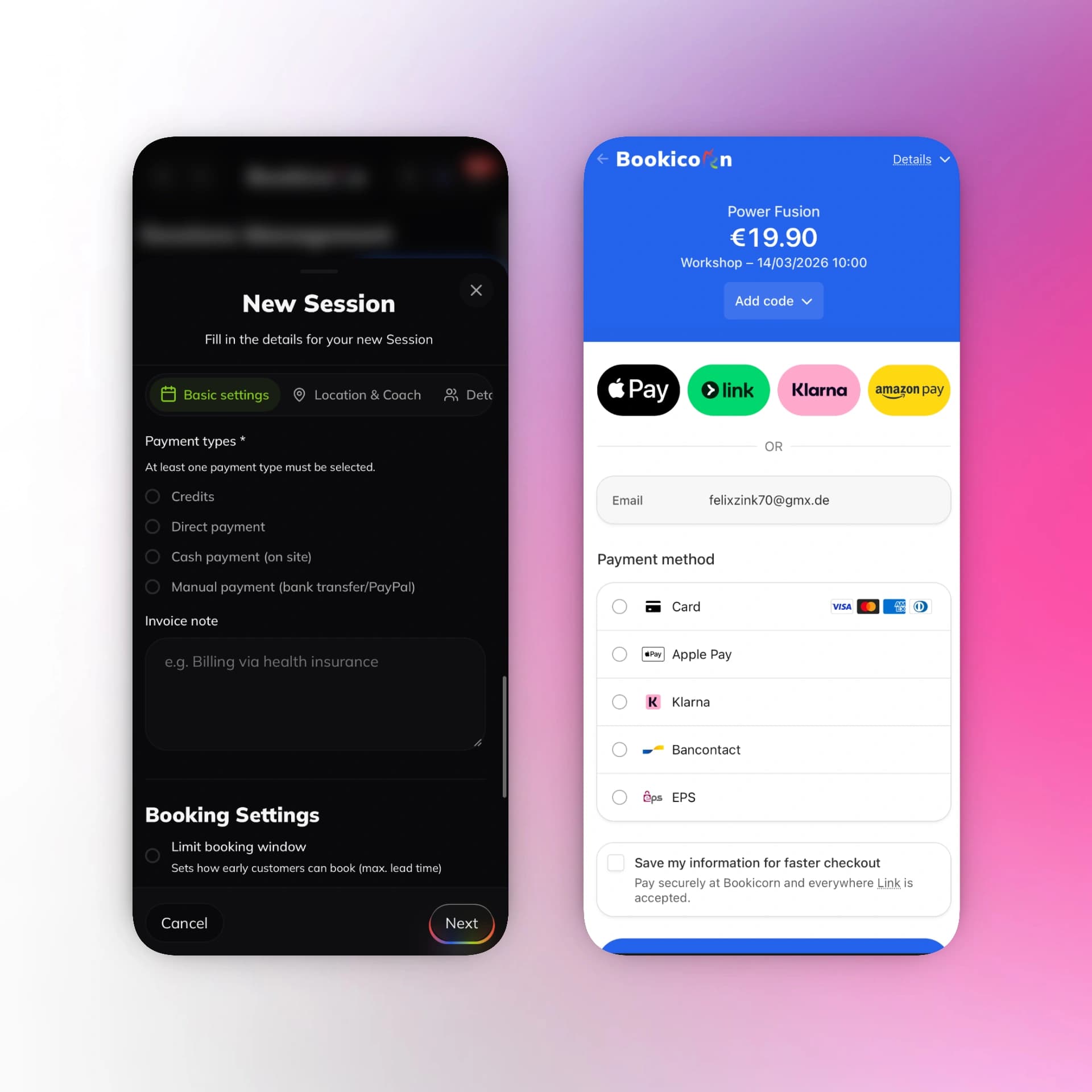 Flexible payment models for music lessons